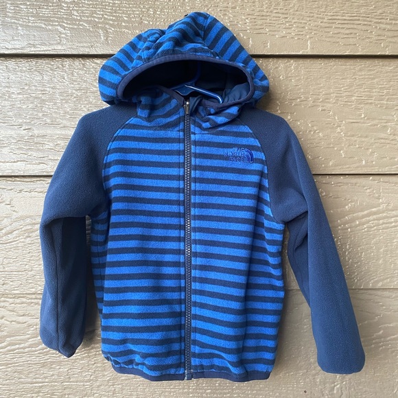 THE NORTH FACE Toddler boys Size 3T Reversible Fleece hoodie Jacket - Picture 16 of 16